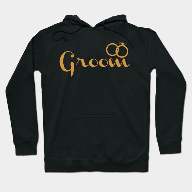 Couple Design - Groom with a Ring Hoodie by Sassify